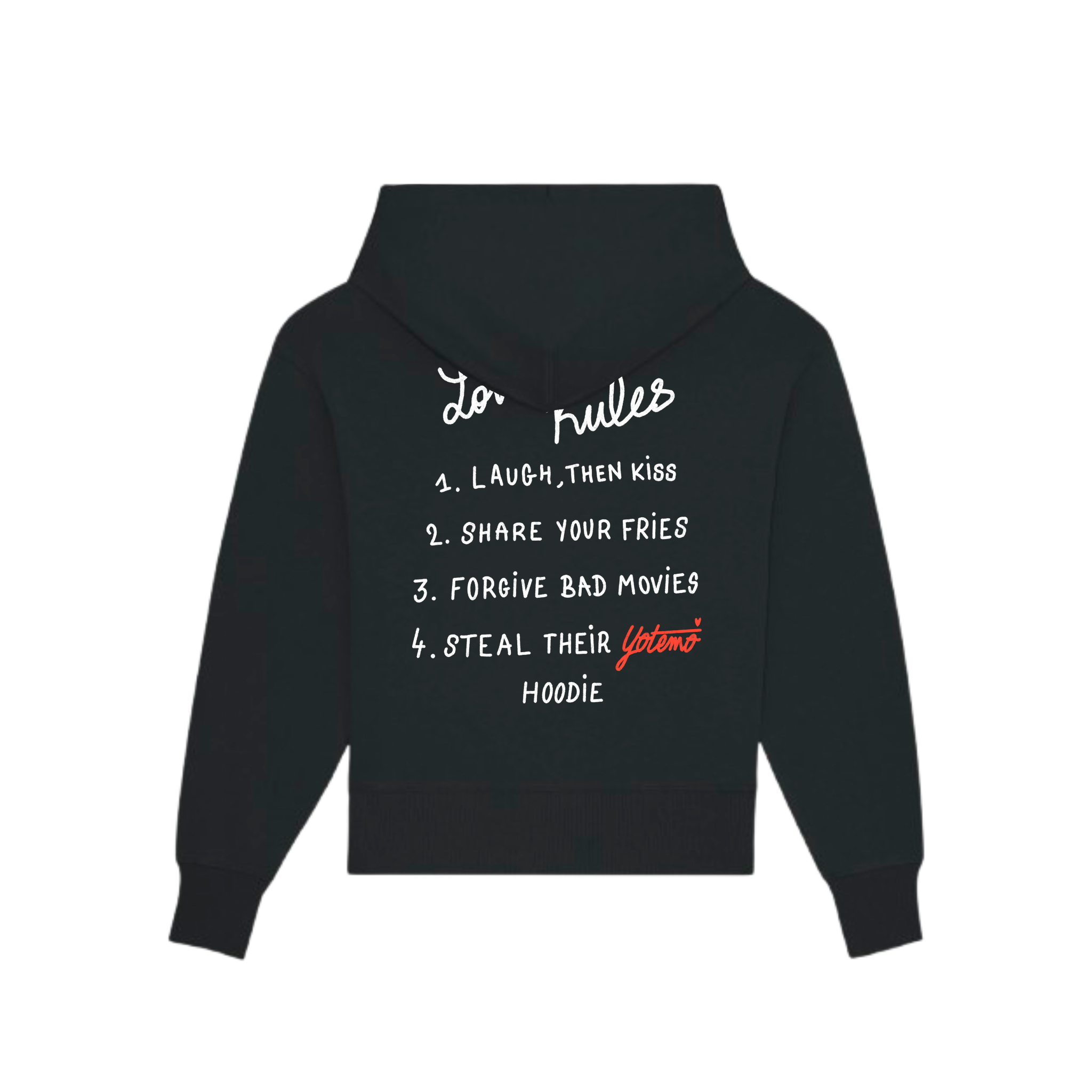 Sweat à capuche "Love rules"