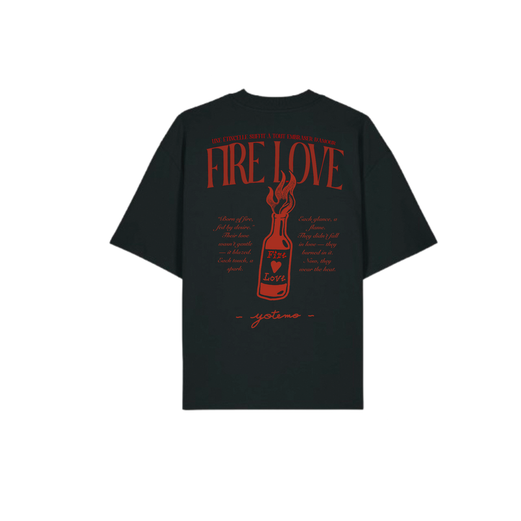 T-shirt Oversize "Fire Love"