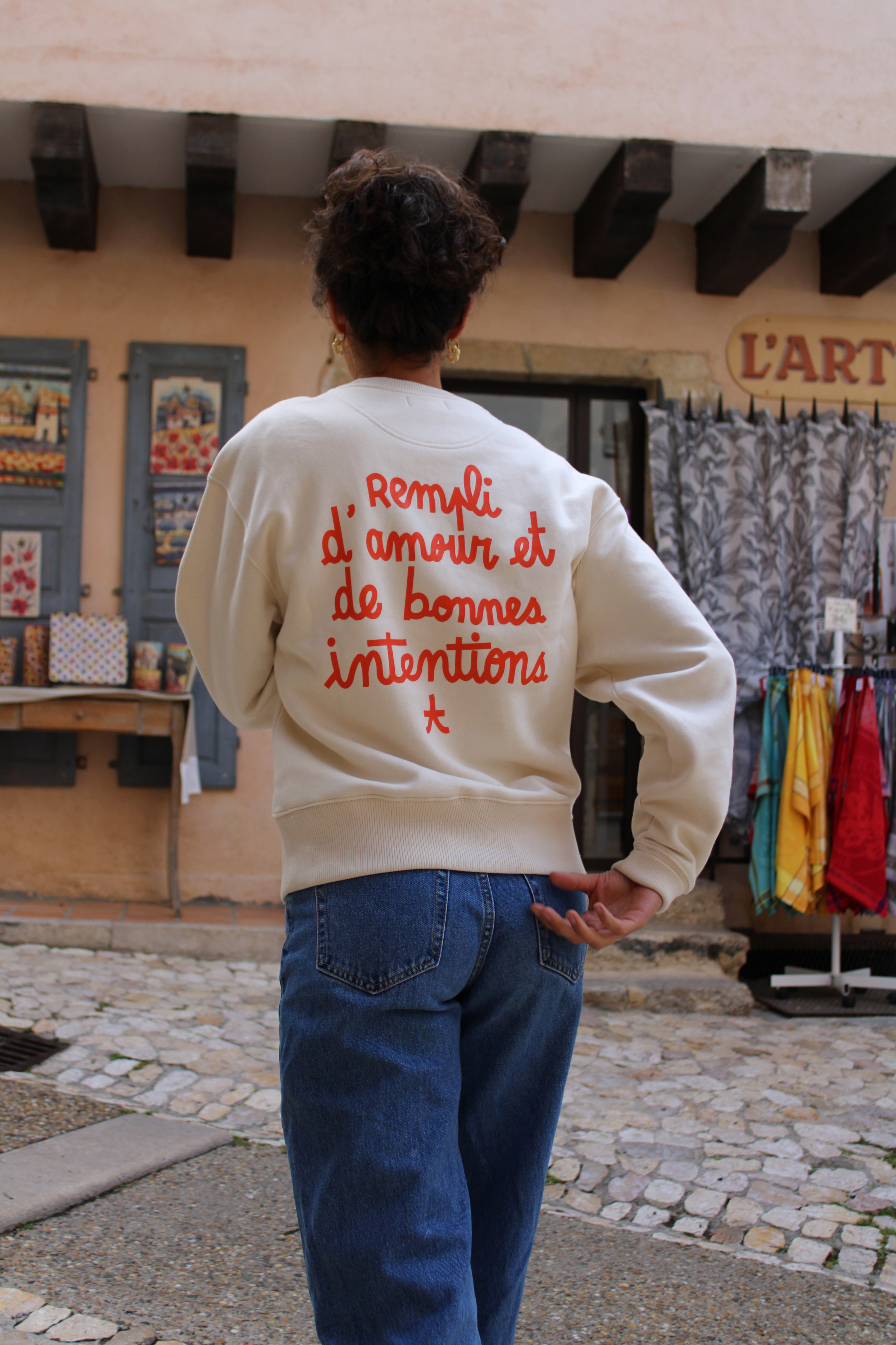 Sweat "Coeur Fleuri"