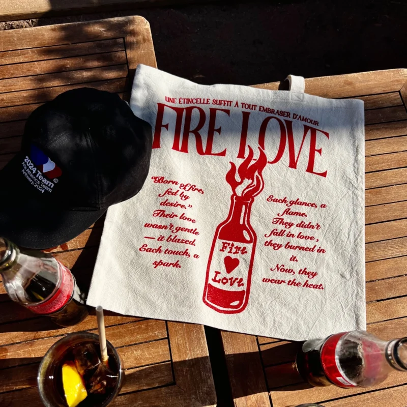 Tote bag « Fire Love »