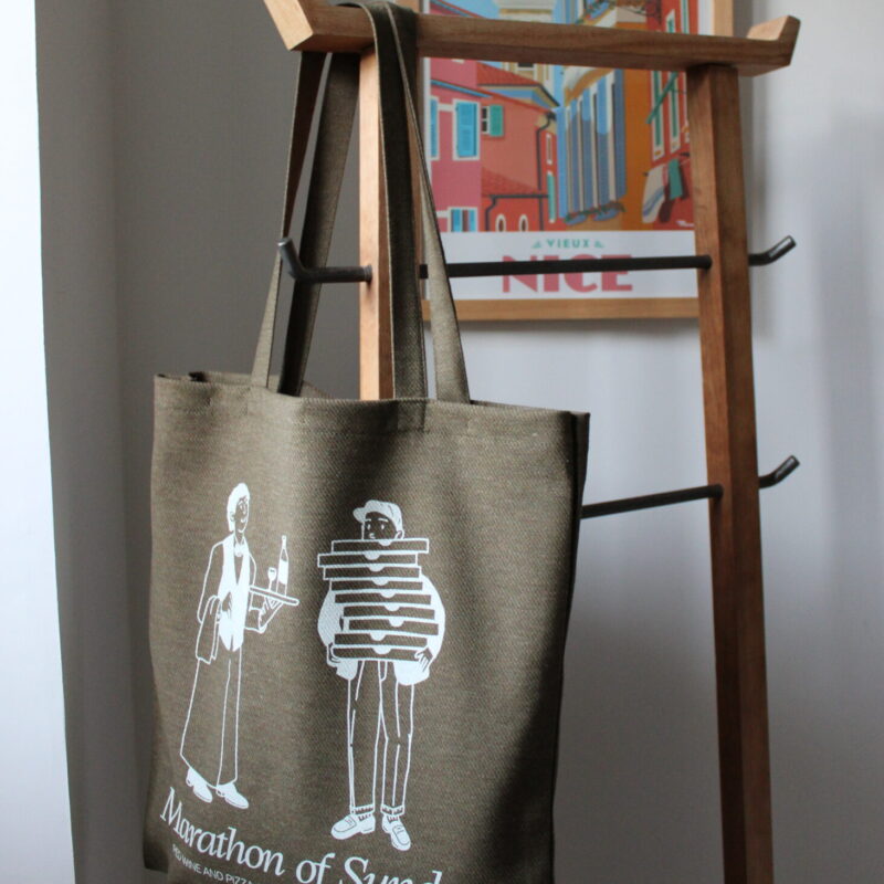 Tote bag "Marathon of sunday"